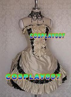 classical handmade prom lolita dress~trendy emo~cosplay pretty