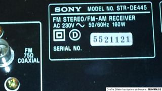 Verstärker Sony STR DE 445 Stereo Receiver