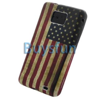 Retro America American Flag Gel Cover Case For Samsung Galaxy S2 i9100