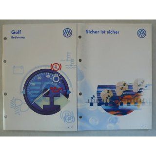VW Golf 4   Betriebsanleitung + Hefte Sicher ist Sicher, Rat und Tat