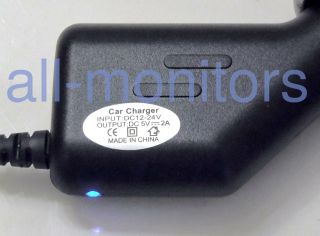 Car Power Adapter/Charger 5V~2A Blue LED Sirius Starmate 3/4/5/st3/st4
