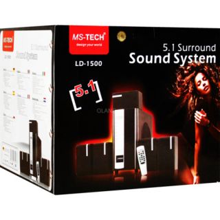 PC Lautsprechersytem MS TECH LD 1500 5.1 Surround Sound System