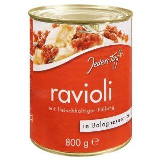 Jeden Tag Ravioli in Bolognesesauce, 6er Pack (6 x 800 g) 
