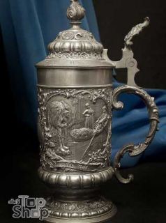 1899 Antique tin pewter Оловянная кружка458