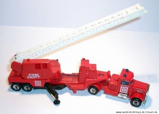 MATCHBOX Superfast Convoy CY 13 Peterbilt Fire Engine Feuerwehr 1984
