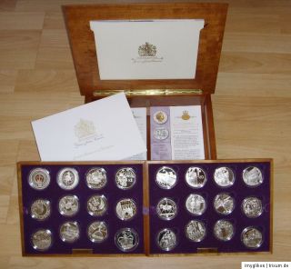 Golden Jubilee Collection Queen Elizabeth II Silbermünzen Silver