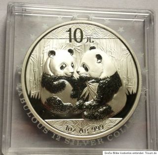 10 YUAN 2009 China PANDA Silbermünze 1oz Silber 999