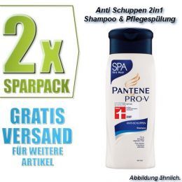 98EUR/1L.) 2x Pantene Pro V Anti Schuppen 2in1 Shampoo & Spülung