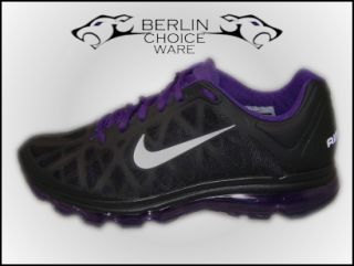 Nike Laufschuhe Sneaker Air Max + 2011 Plus Black/Grey   Purple Gr. 39