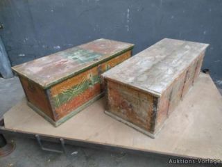 Antike Holztruhe, Koffertruhe,Holzkiste,Kutschentruhe Koffer Palette 3