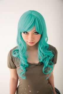 NEW BLEACH Neliel Raionkarurongu Green Emerald Wavy Anime Cosplay Hair
