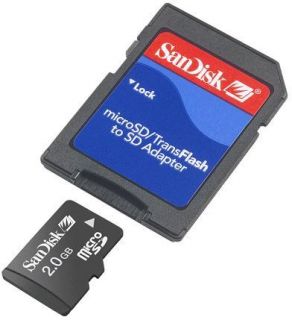 Speicherkarte 2 GB micro SD Card Karte inkl.Adapter NEU