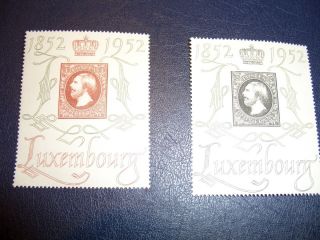 Briefmarken Luxemburg 1952 M.nr. 488   489 postfrisch 100 Jahre Lux