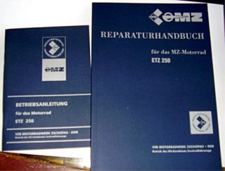 MZ ETZ 250 Reparaturhandbuch & Betriebsanleitung & Plan