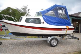 Kajütboot     ATOLL 485 mit HONDA BF 30 A und Boots   Trailer
