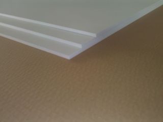 Kunststoffplatte PVC Schaum weiß 1000 x 495 x 6