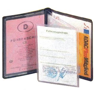 B502 Ausweis  und Führerschein Etui, 5 Steckfächer