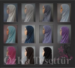 PERLEN BONE Hijab Kopftuch Scarf Islam 11 FARBEN NEU