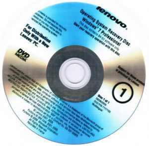 Recovery DVD Set Lenovo ThinkPad T410 T510 W510 Win7 Ultimate 64bit