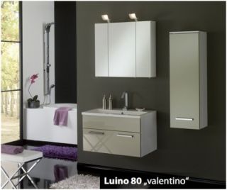 Badmöbel set Luino 80 valentino hochglanz Badezimmermöbel Badschrank