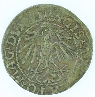 Litauen Halbgroschen 1/2 Groschen 1548 Polen Sigismund August 1544