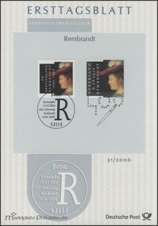 ETB 31 2006 Rembrandt Harmenszoon van Rjin Maler Gemeinschaftsausgaben