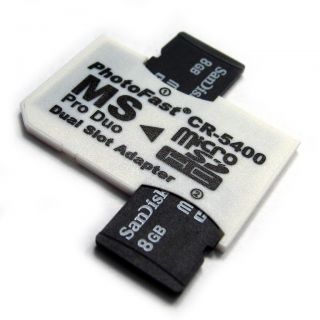 Photofast CR 5400 2x 8GB 16GB Micro SD to Pro Duo PSP