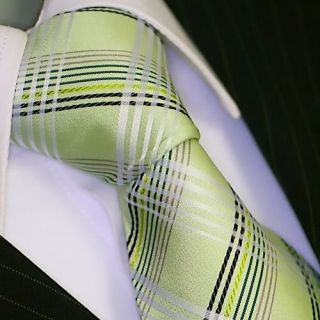  KRAWATTE SEIDE Slips Corbata Cravatta Dassen Tie Cravate 515 Gruen