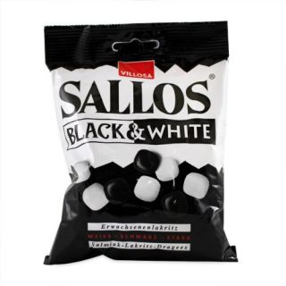 Katjes Villosa Sallos Black And White Licorice 135g/4.8oz Imported