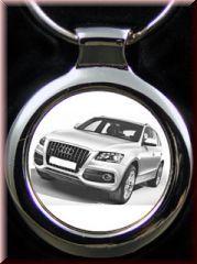 Audi Q5 als Gravur auf Schlüsselanhänger