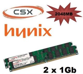 CSX 2Gb 2x 1Gb Dimm 533 Mhz PC 4200 Arbeitsspeicher 240pin DDR2