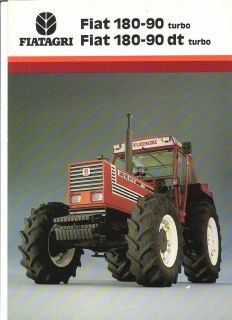 Farm Tractor Brochure   Fiatagri   Fiat   180 90 dt turbo   Larger