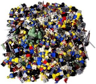 2kg LEGO Sammlung NUR Ritter FIGUREN & Zubehör Minifiguren 500g