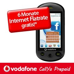 Vodafone 553 schwarz CallYa Paket 1€ Startguthaben