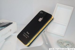 iPhone 4S schwarz GOLD 32GB TOP Zustand (T Mobile) Smartphone