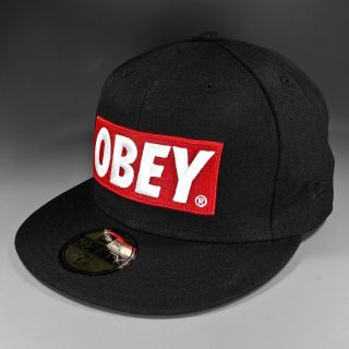 Shepard Fairey OBEY Classic Material New Era 59Fifty black Gr. 7 3/8