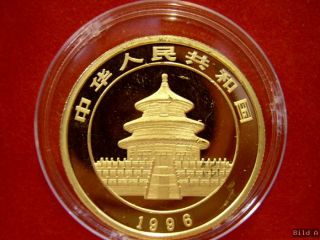 China 1/2 Unze 1996 Gold Panda, 50 Yuan Gold Panda 1996