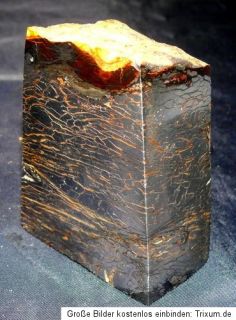 XL Block Meteorit Nantan, China, teils poliert, teils Kruste