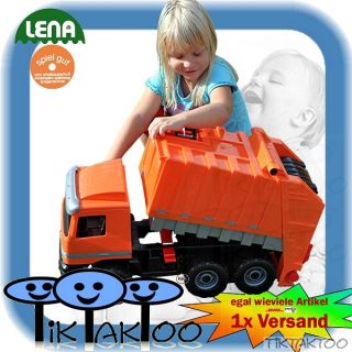 Müllwagen Actros mit Aufkleber Starke Riesen Fahrzeug Müllauto Lena