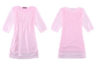 Neu Chiffon Koreaen Blusenkleid Abendkleid Shirt Damen Kleidung Dress