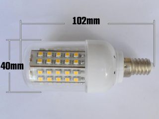 E14 Leucht Lampe 66SMD LED Energiesparlamp Mais Licht Deko lampen Warm