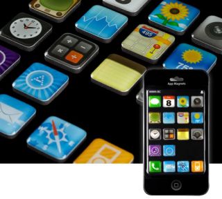 Set of 18 Apple iPhone Novelty Fridge Magnets Genuine Apps Icons New