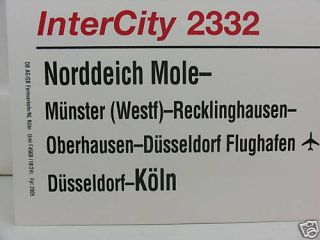 ZUGLAUFSCHILD IC 2332 Norddeich Mole   Köln (561)