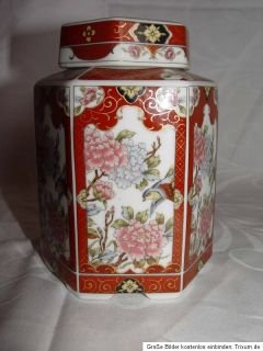 alte Japanische Japan Tee Dose Porzellan japanaise Tea Box porcelain