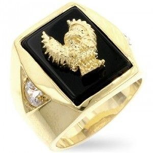 Isady – Freedom   Herren Ring   585er 14K Gold platiert – Adler