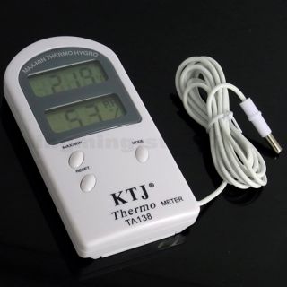 LCD Digital Thermometer With Temperature Sensor Probe #590