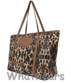 Damen sexy Leopard Muster Handtasche Schultertasche Tragetasche Bag 2