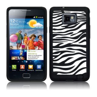 Silikon Huelle Zebra Case Cover Tasche fuer Samsung Galaxy S2 i9100
