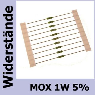 10 Widerstand 595 0 MOX 2,2Ohm 1Watt Metalloxid 2,2R 1W 0207 081582