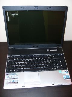 Notebook MSI VR603 MS 163K mit Windows Vista Lizenz für Bastler ab 1
